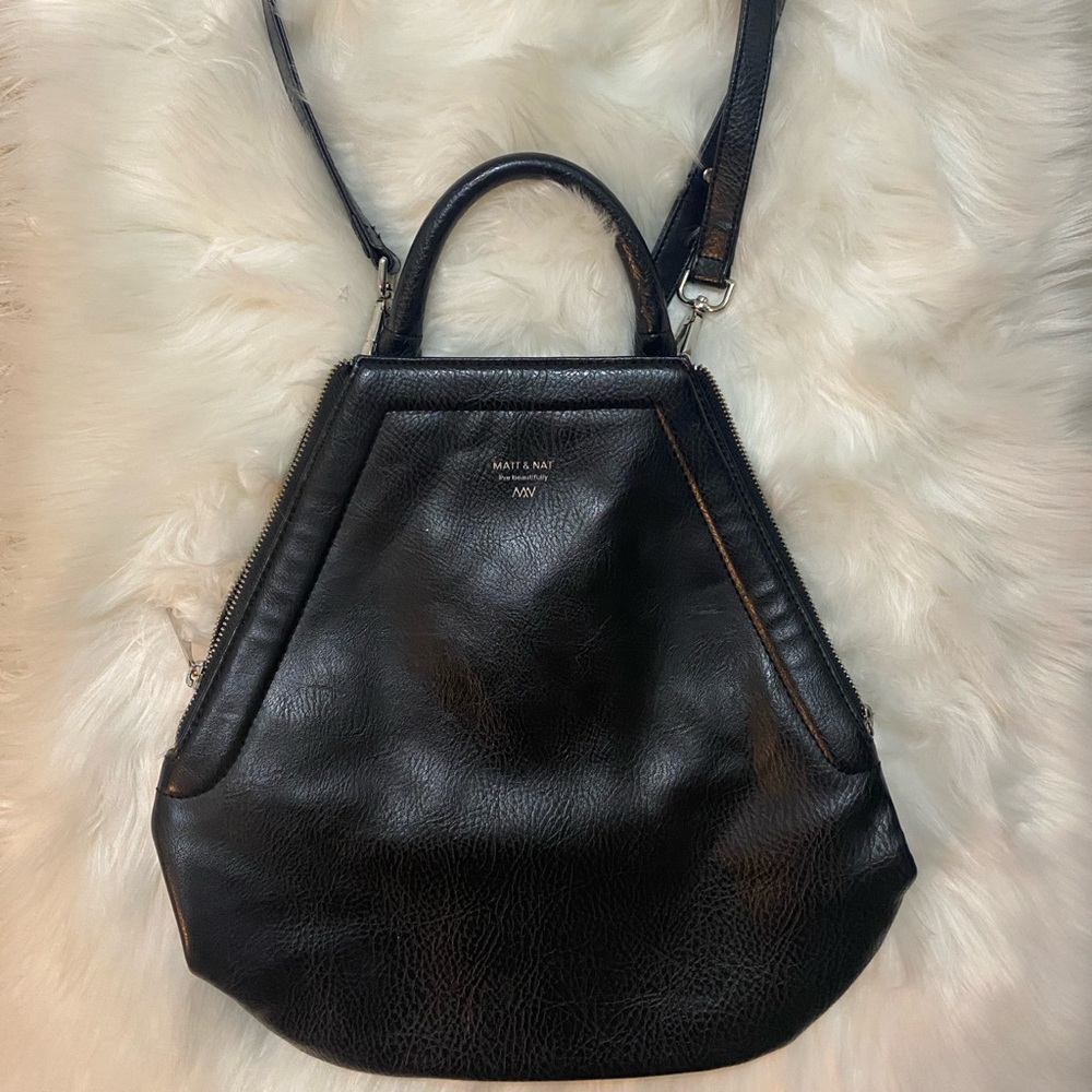 Matt & Nat Sleek Black Crossbody Bag